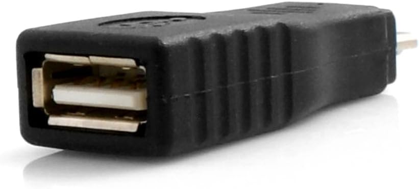 SYSTEM-S Micro USB Male to USB Type A Female OTG On The Go Host Converter Adapter Cable
