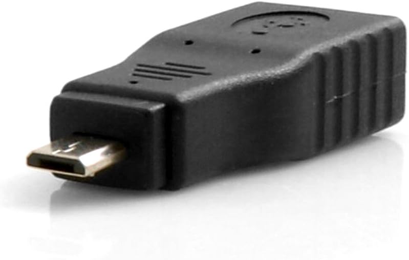 SYSTEM-S Micro USB Male to USB Type A Female OTG On The Go Host Converter Adapter Cable