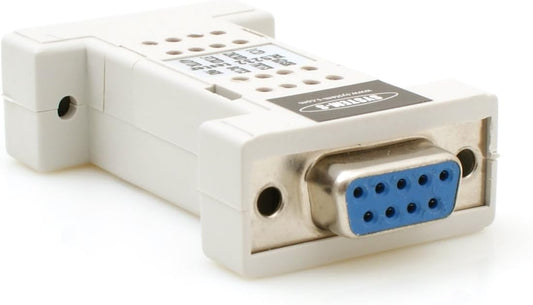 RS232 to RS232 Tester diagnostic tool (approx. 1.8 x 3.4 x 6.4 cm) with LED light display