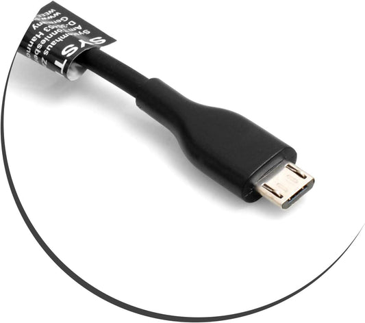 SYSTEM-S Micro USB spíral snúra 50-100 cm