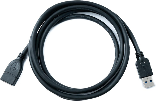 SYSTEM-S USB 3.0 Tegund A (karlkyns) í USB 3.0 Tegund A (kvenkyns) framlengingarsnúra 200 cm