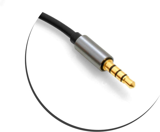 SYSTEM-S 3.5mm jack AUX stereo plug (male) to 3.5mm jack AUX stereo plug 200 cm 4-pin (male)
