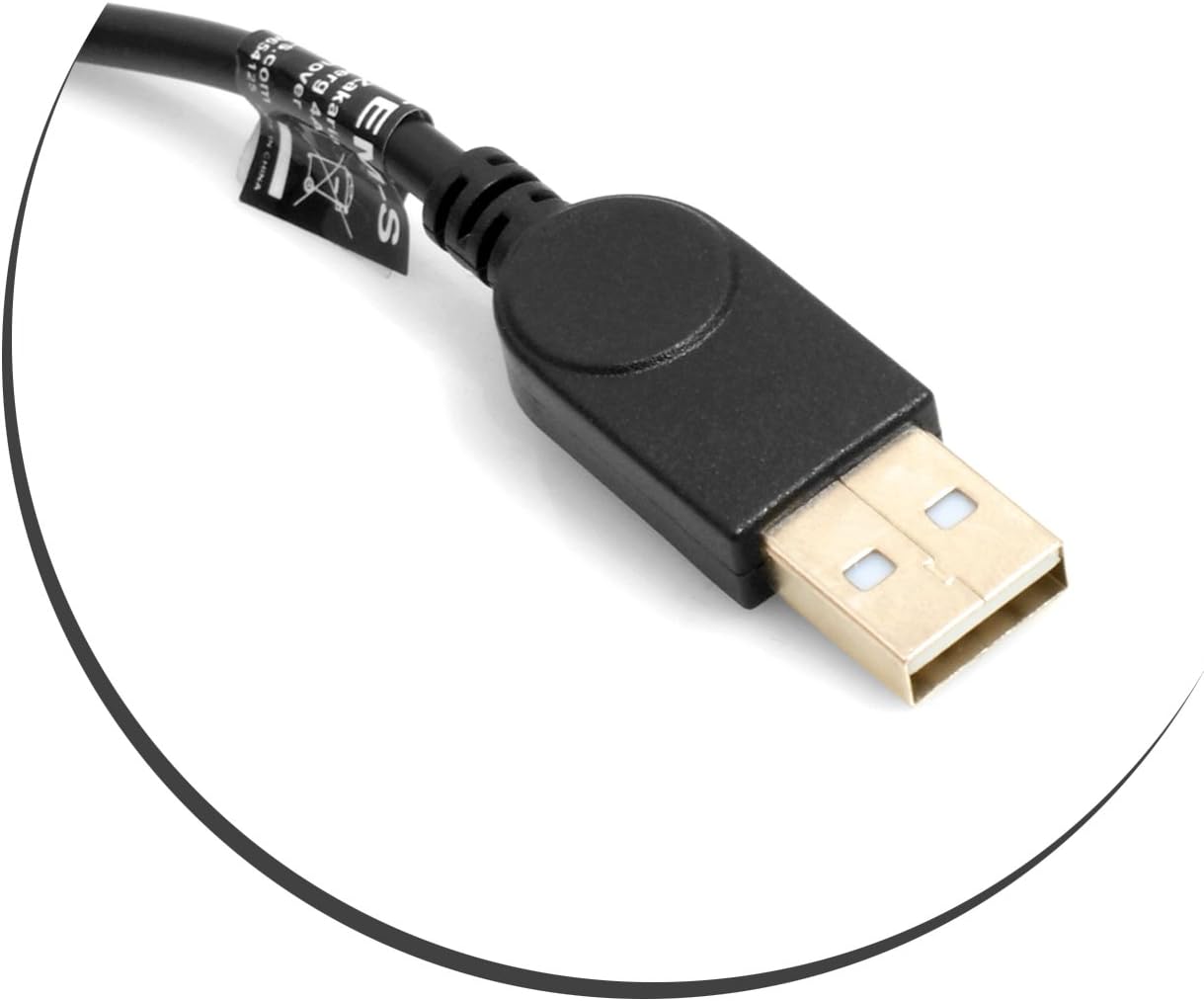 SYSTEM-S USB 3.1 Tegund C kvenkyns í USB A 2.0 karlkyns gagnasnúra hleðslusnúra 33 cm