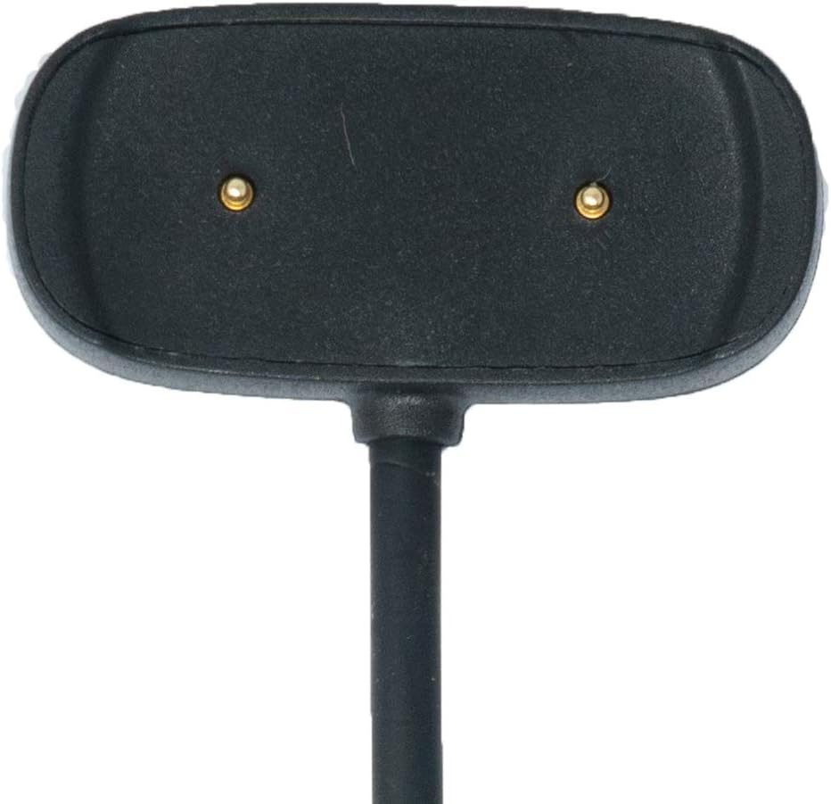 SYSTEM-S USB 2.0 snúra í svörtu hleðslusnúra fyrir Xiaomi Amazfit GTR 2 GTS 2 Pop og Zepp E