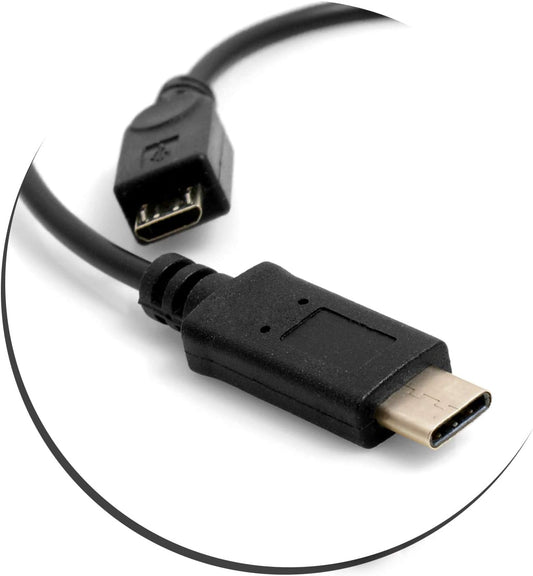 System-S USB 3.1 Type C karlkyns snúruskiptir í Micro USB