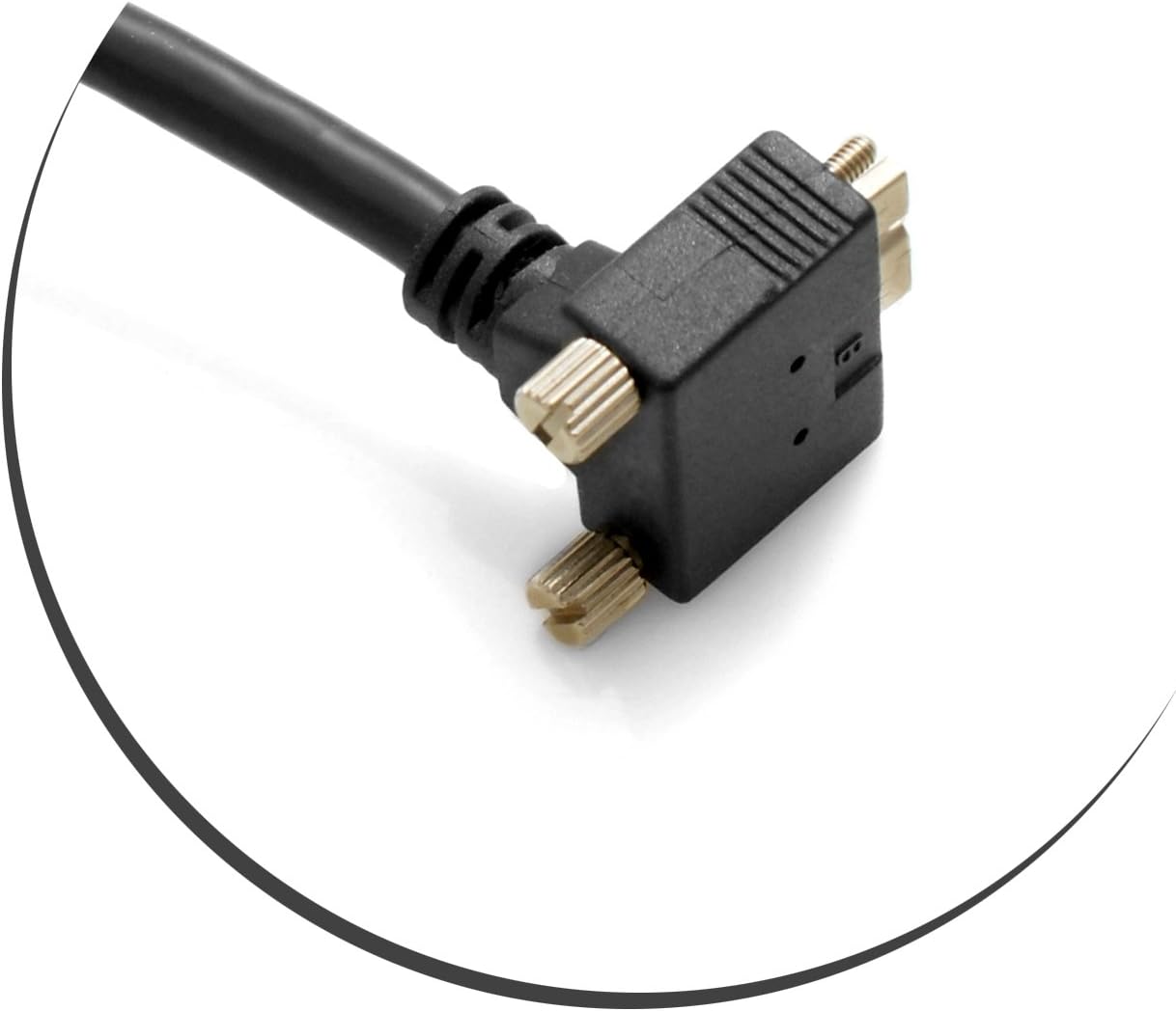 SYSTEM-S USB 3.0 A (male) zu Micro USB 3.0 (male) Kabel Aufwärts Gewinkelt 90 Grad Winkel 120cm High Speed Datenkabel Ladekabel mit Feststellschraube
