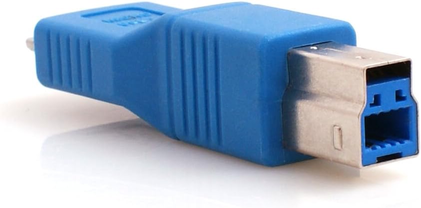 System-S USB 3.0 millistykki af gerðinni B karlkyns í Micro B karlkyns í bláu