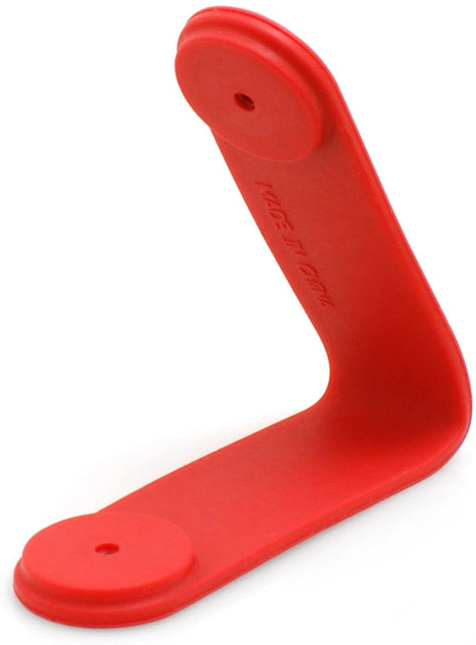 System-S Magnet Clip Kabelbinder Kabelclip Kabelmanager für Kopfhörer Kabel Earphones, Rot