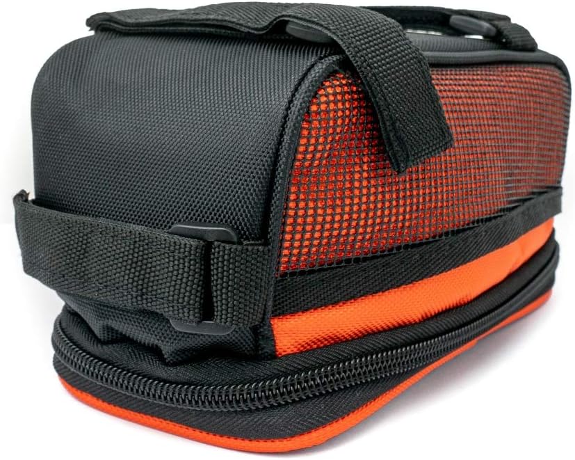 SYSTEM-S Fahrrad Tasche Halterung in Orange Befestigung für Smartphone