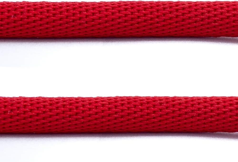 SYSTEM-S USB 3.1 Kabel 100 cm Typ C Stecker zu 2.0 A Stecker Winkel geflochten in Rot