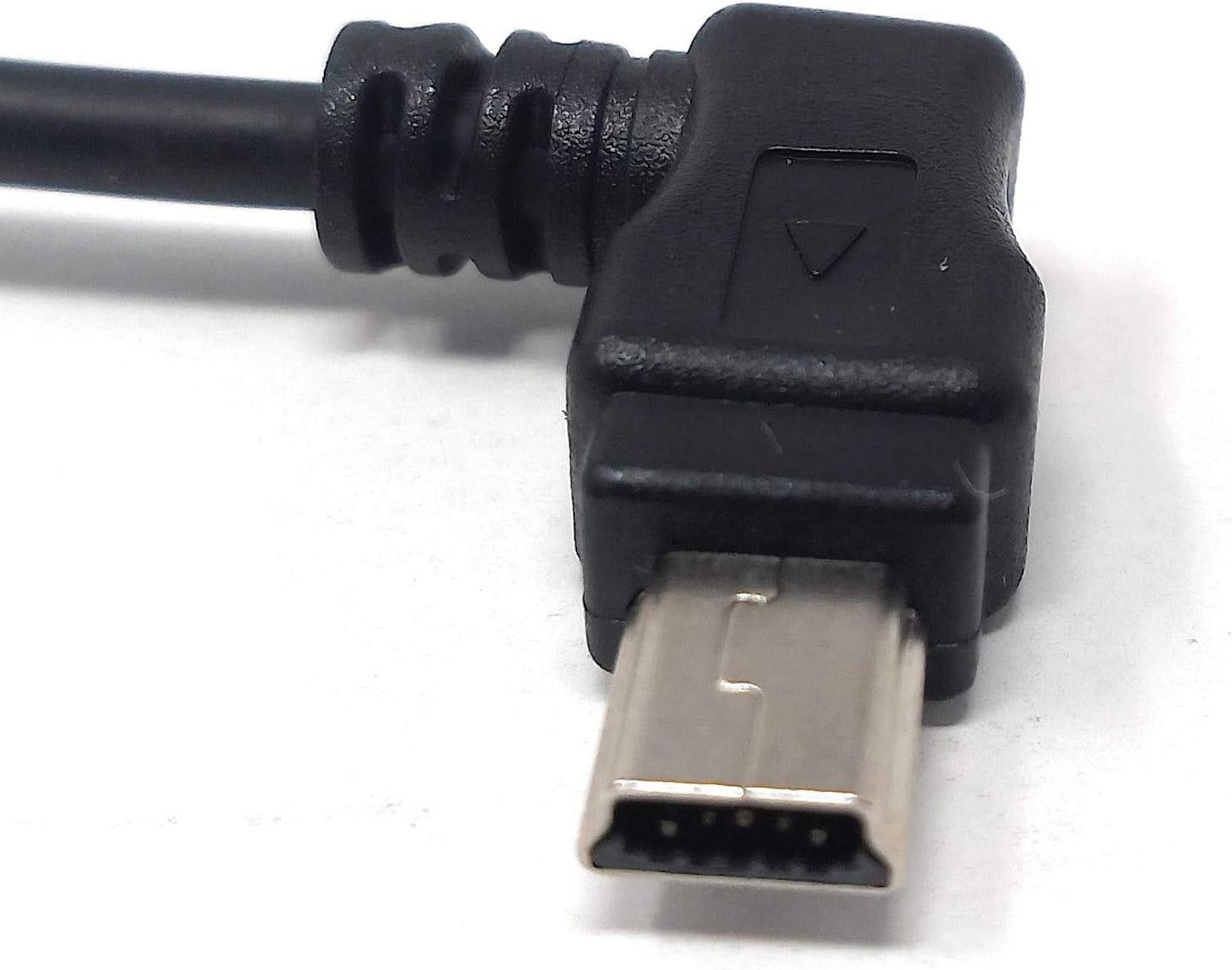SYSTEM-S Mini USB snúra 90 gráðu hallandi rétthyrnd tengi 50 cm