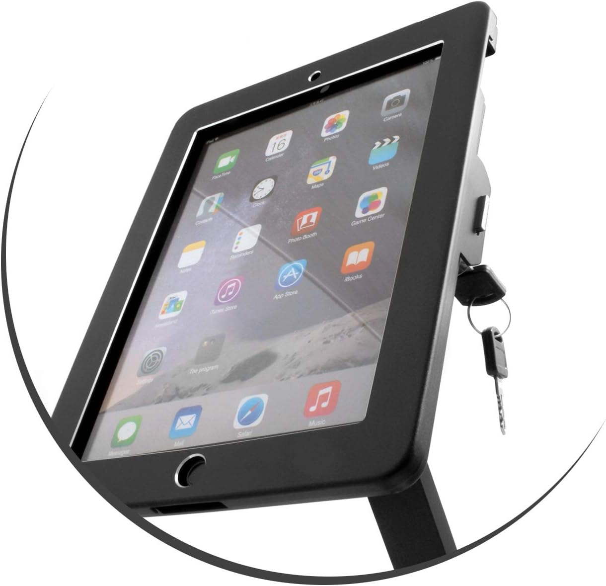 SYSTEM-S Þjófavarnandi POS kynningarveggfesting snúningsarmur sveigjanlegur læsanlegur veggfesting fyrir iPad Air