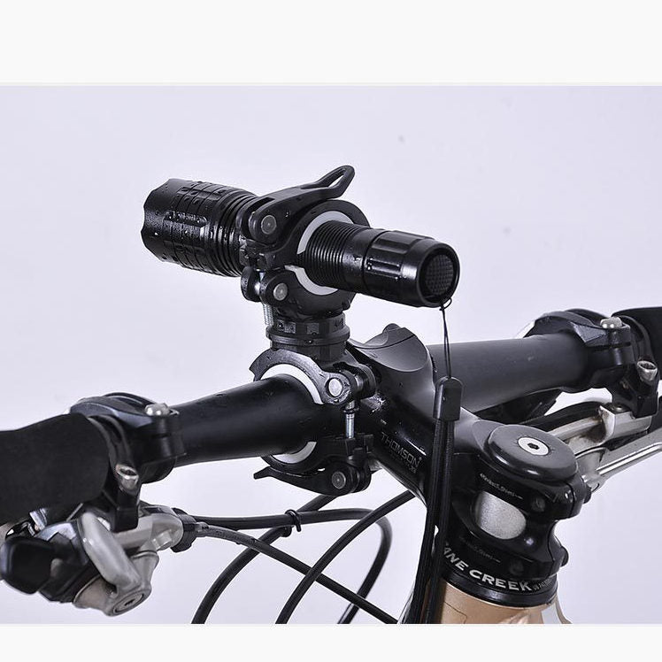SYSTEM-S Fahrrad Halterung Befestigung in Schwarz Weiß für Lampe Fahrradpumpe