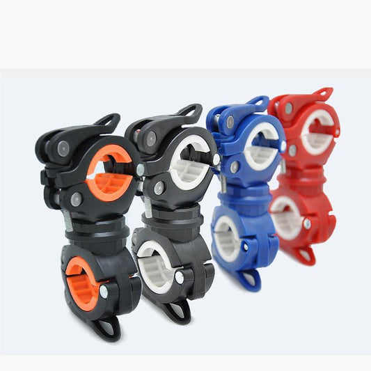 SYSTEM-S bicycle mount attachment in black and white for lamp bicycle pump