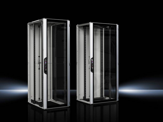 B-Ware Rittal Vx 5310.128 19 Zoll Netzwerkschrank 600 X 2000 X 1200 Mm Grau Patchpanel