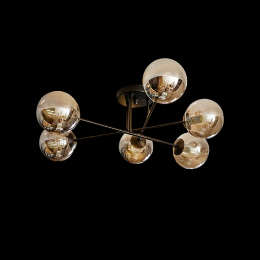 B-flokks Euluna loftlampi Glassy loftlampi ljós hengilampi stofu 6 ljós