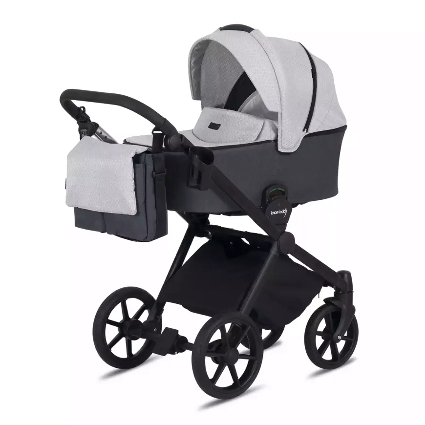 Knorr-baby Life + 2.0 Black Edition Anthracite samsett barnavagn, baðvagn fyrir börn, á lager