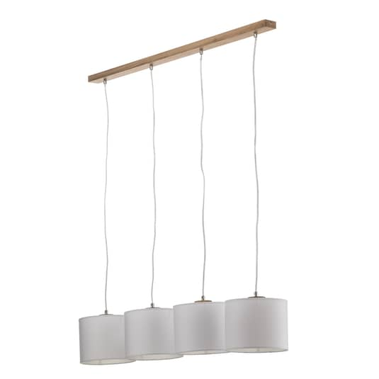 B-Ware Euluna Hängeleuchte Hängeleuchte Lampe Leuchte Decke Corralee Weiß Vierflammig 4