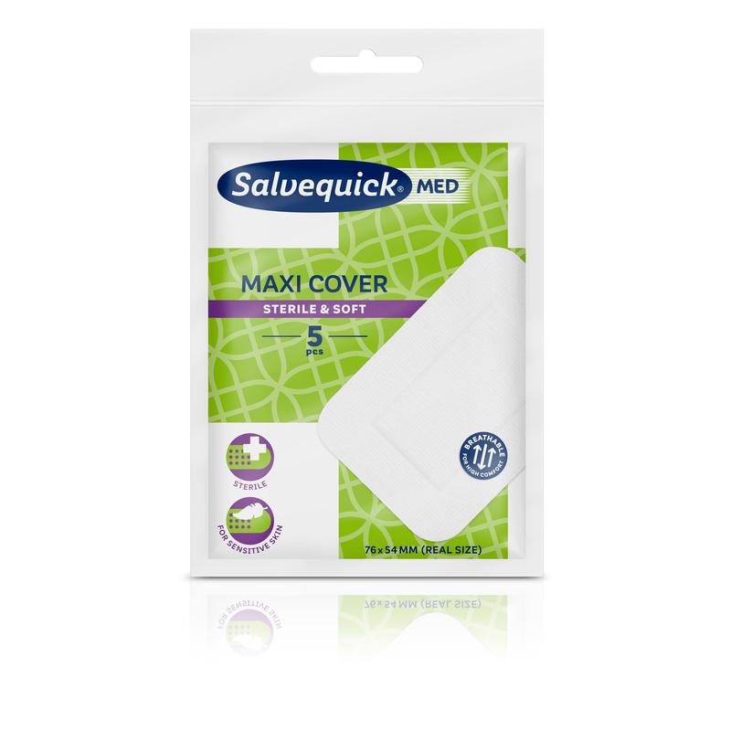 Salvequick Maxi Bezug 76x54 mm 5 st | Packung (5 Stück)