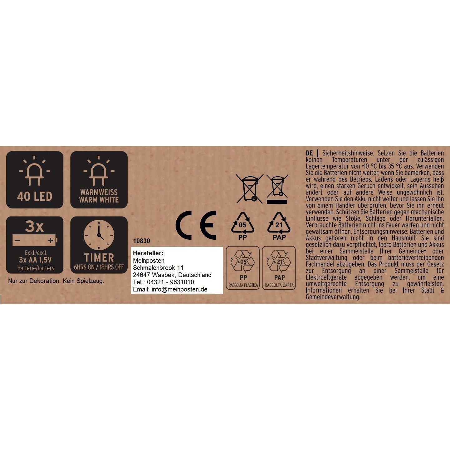 Stern LED warmweiß Weihnachtsstern schwarz Metallstern Batterie Timer Ø 40 cm