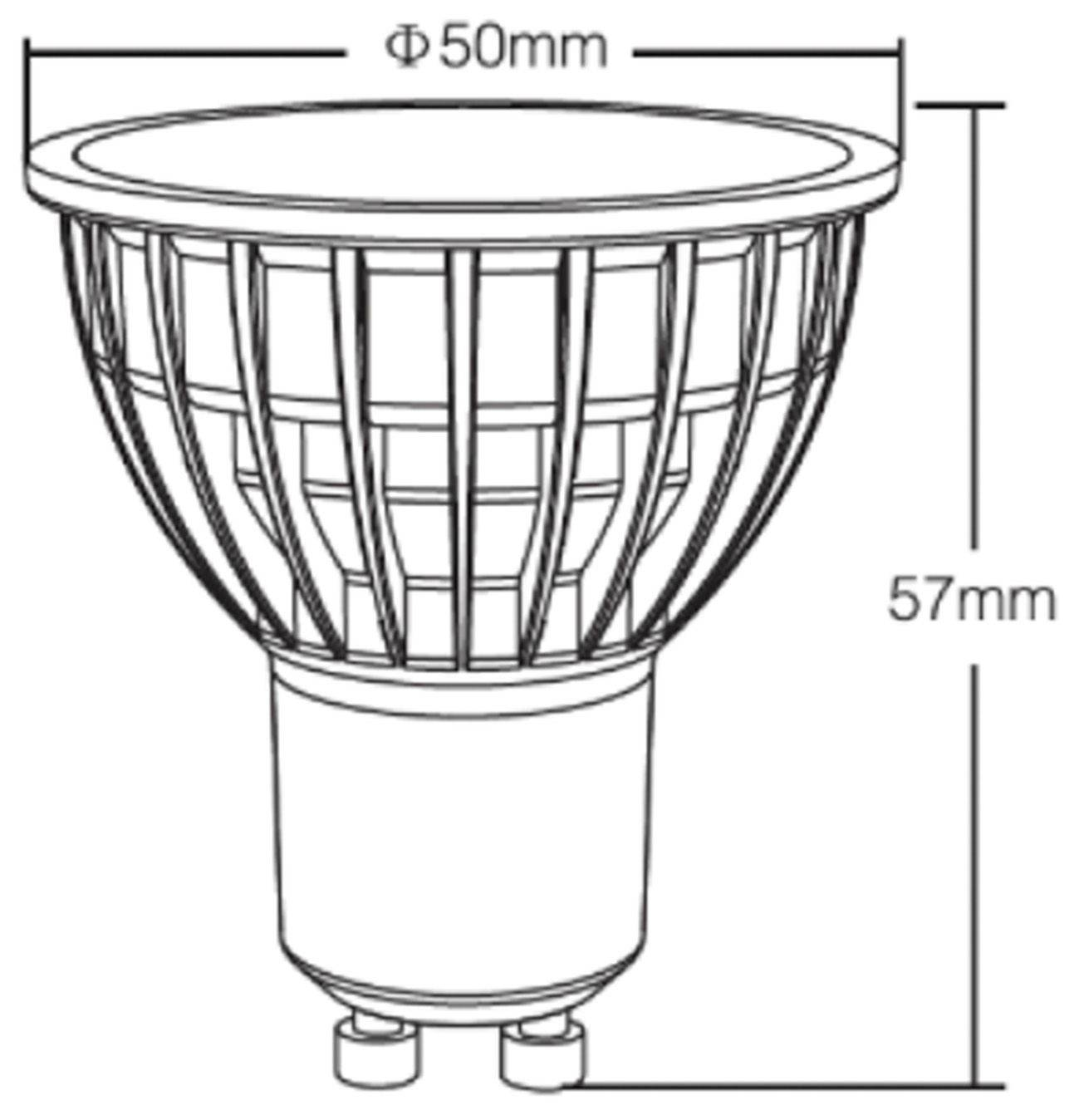 Deko Light 843515 LED orkunýtniflokkur F (AG) GU10 endurskinsljós 4 W hlýhvít ljósapera á lager