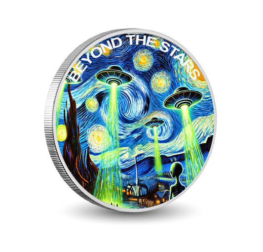 Starry Night Invasion Beyond the Stars 1oz Silver Coin