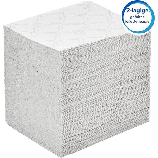 Scott® Control™ Toilettenpapier - Einzelblattsytem / Weiß - 36 Packs x 220 Toilet Tissue Sheets | Karton (36 Päckchen)