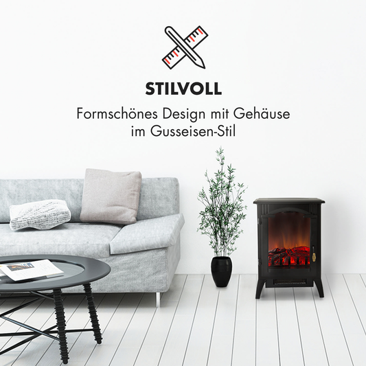 Rafmagnsarinn frá Klarstein Graz, rafmagnsgrill, grillofn, hitari, loftkæling, á lager