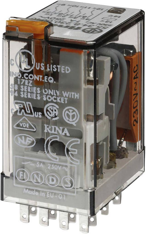 B-Ware Finder 55.34.8.230.0050 Steckrelais 230 V/Ac 7 A4 Wechsler 10 Printrelais Relais