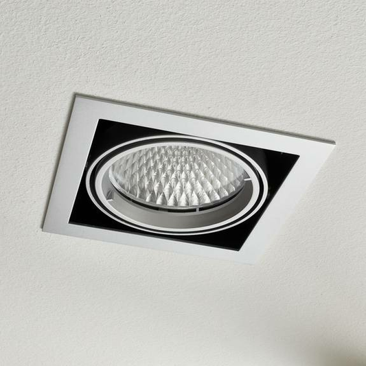 Innfelld loftljós Arcchio Adin LED í B-flokki, 3000 K, 25,9 W, grá