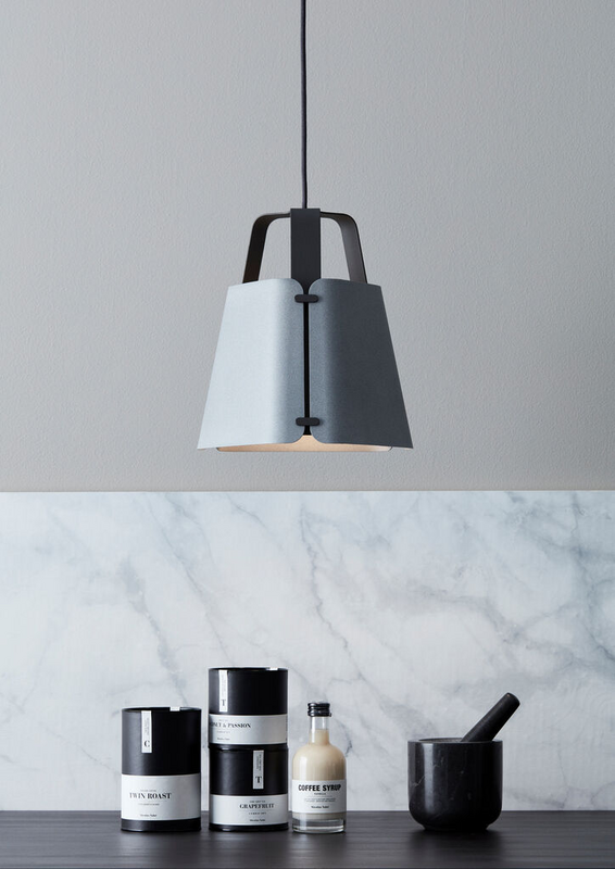 B-Ware Belid Leuchten Pendelleuchte Fold Hängeleuchte Hängelampe Betonstruktur 33,3416