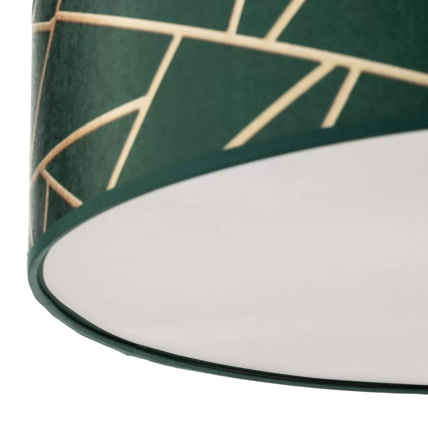 B-flokks Zulu loftljós, loftlampi, loftljós, ljósastæði, lampi, grænn, gullinn, kringlóttur