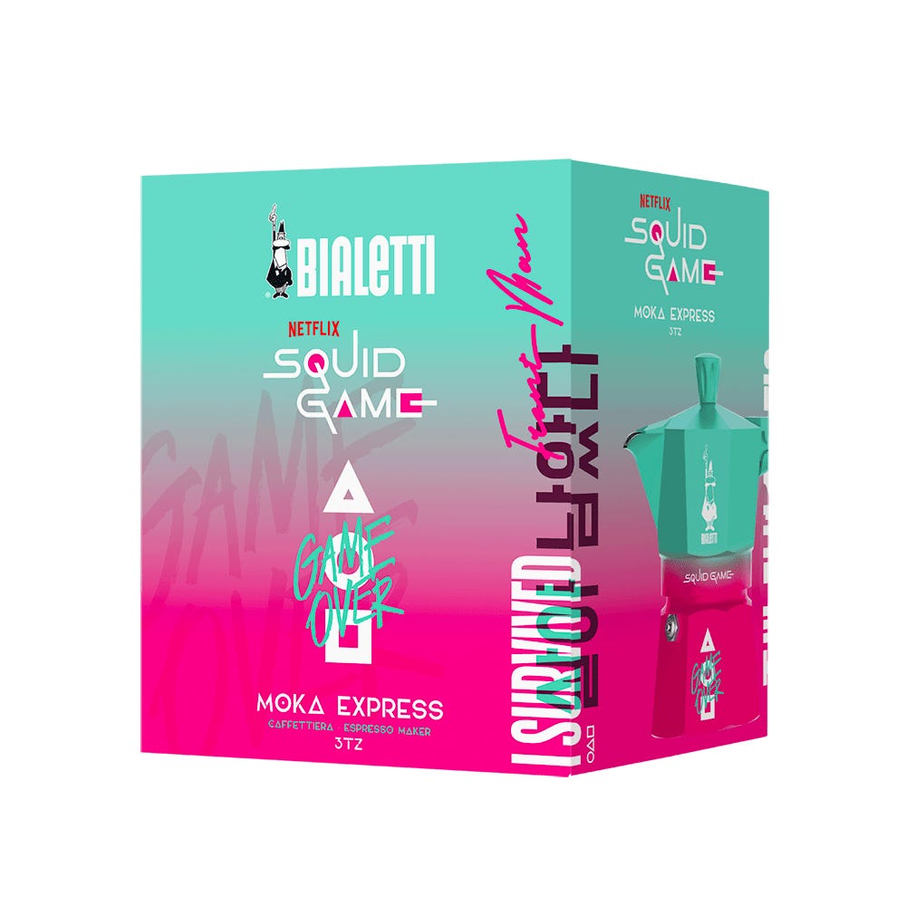 Bialetti Moka Express Squid Game Edition – Limited Collector’s Stovetop Coffee Maker