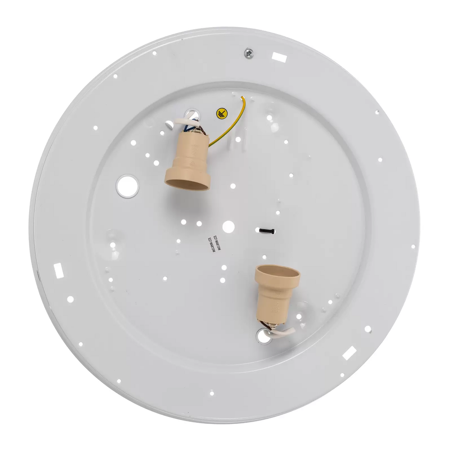 Loftljós í B-flokki, Amore, gullröndótt, hvítt, ø 35 cm. Loftlampi, stofuljós.