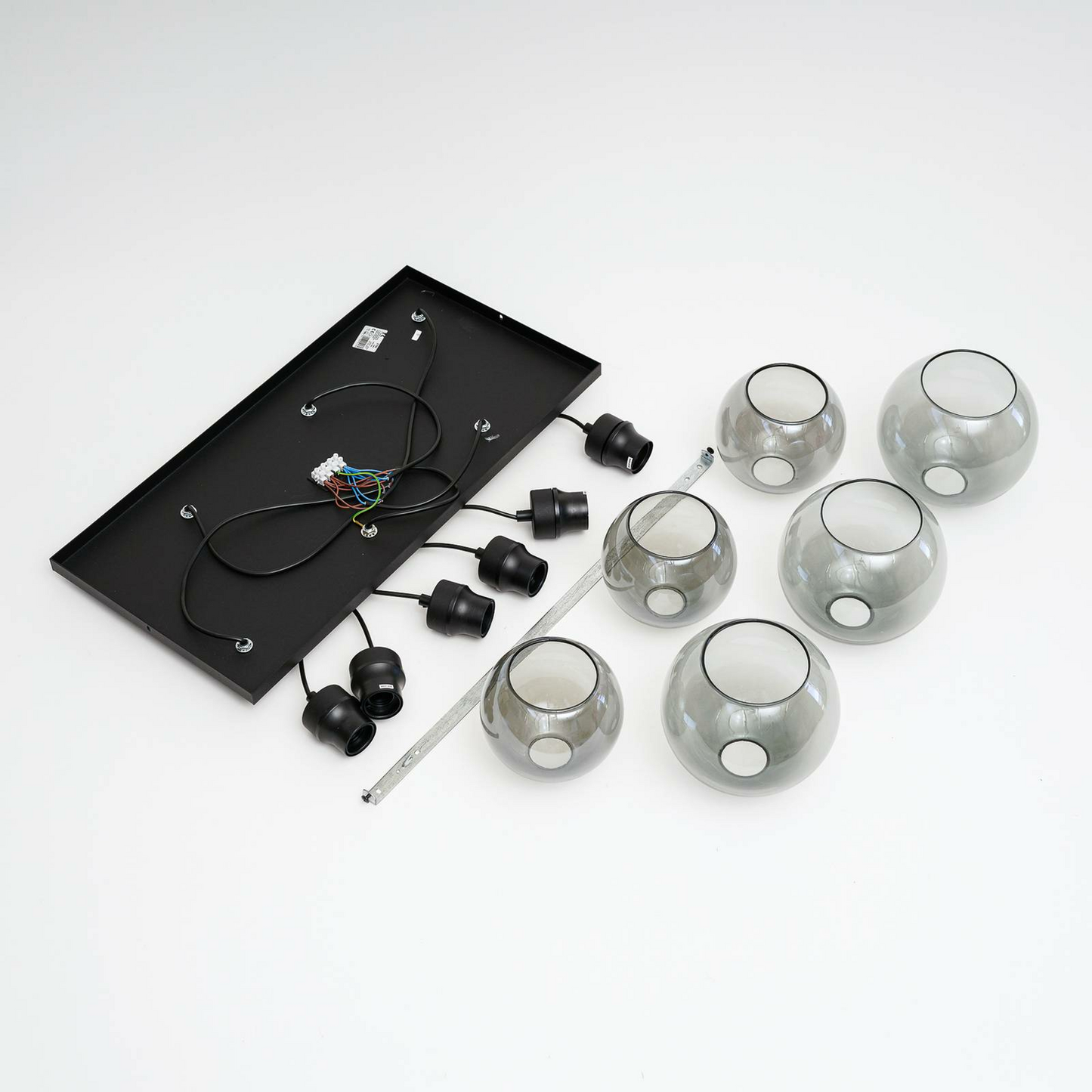 B-stock Euluna hanging light Cubus hanging light lamp six-bulb E27 glass graph