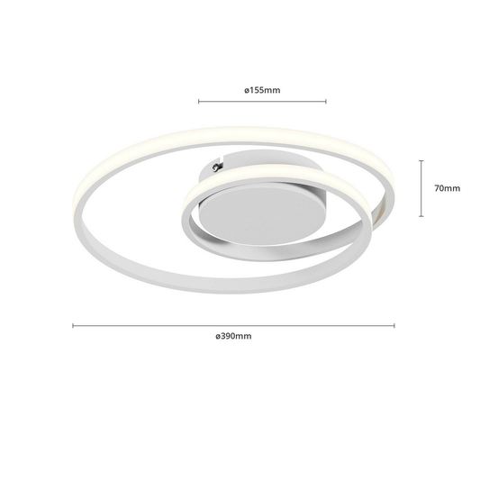 B-grade Lindby Kyron LED ceiling lamp, ceiling light, lamp, light, LED white M711