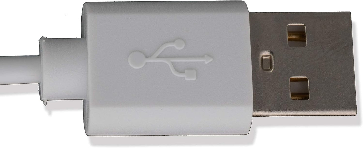 SYSTEM-S USB 2.0 snúra 75 cm hvít hleðslustöð fyrir Huawei Honor Watch GS PRO snjallúr