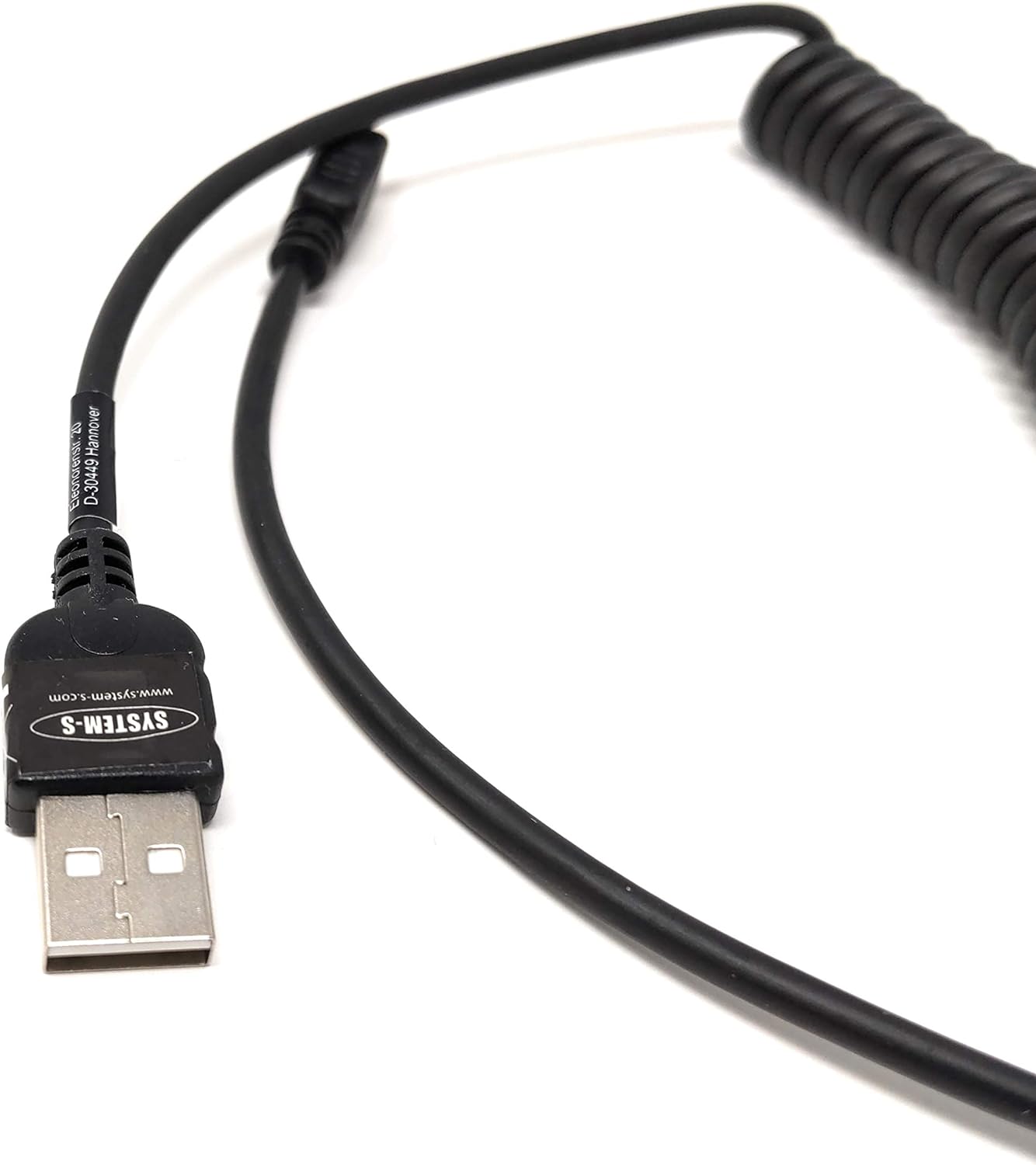 System-S Micro USB snúra gagnasnúra hleðslusnúra spíralsnúra 30 - 135 cm