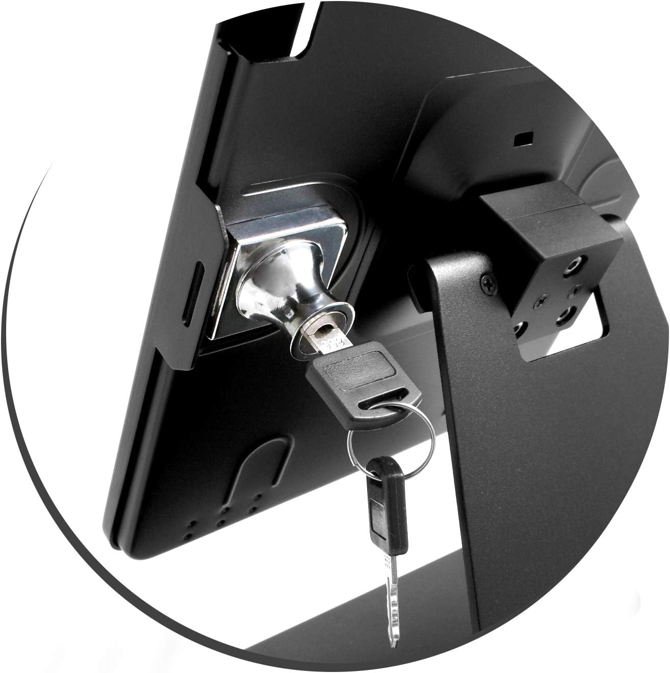 SYSTEM-S læsanlegur borðstandur fyrir iPad 9,7" (2018) A1893 A1954 A1822 A1823 A1474 A1475 A1476 A1566 A1567 Air 1 2
