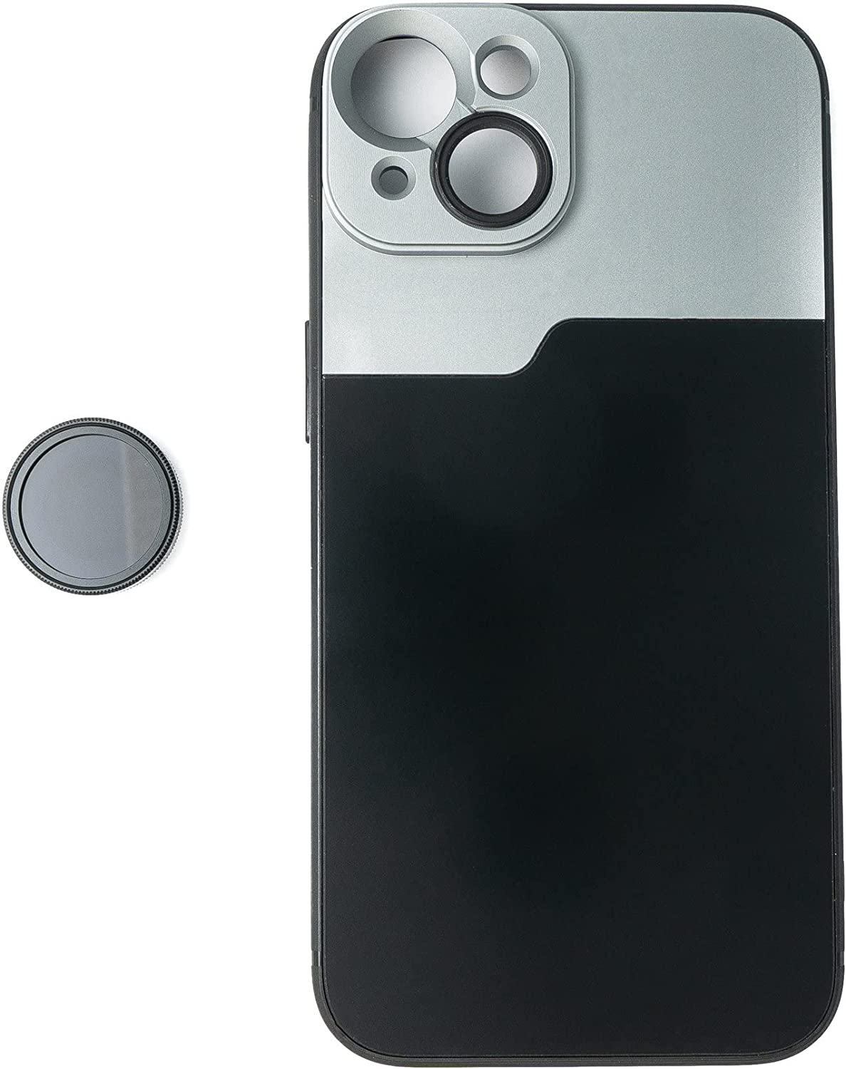SYSTEM-S CPL síu hringlaga pólunarlinsa með hulstri í svörtu fyrir iPhone 14 Plus