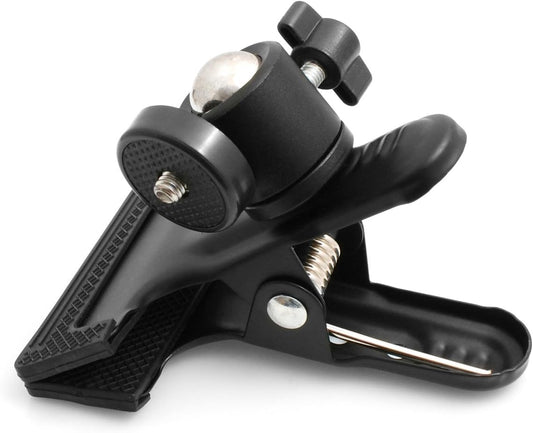 System-S Mini Tripod Clamp Mount Holder Ball Head Joint 360° Rotation with 1/4 Thread