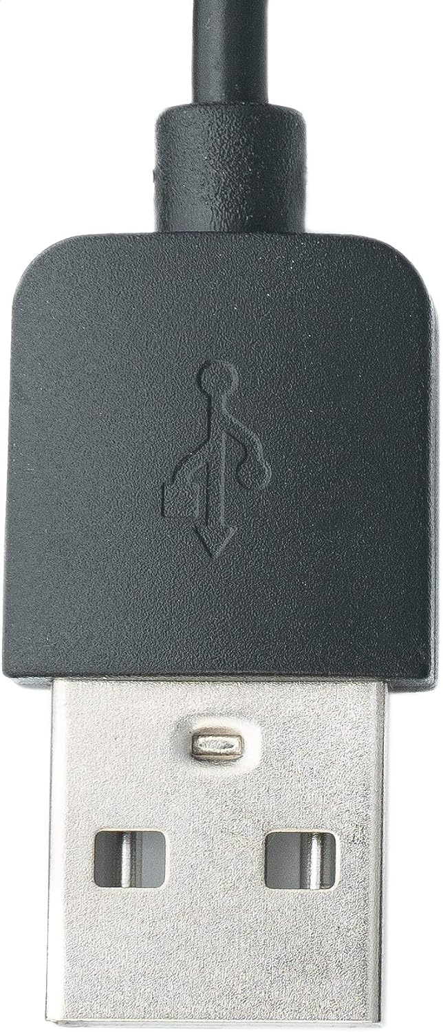 SYSTEM-S USB 2.0 snúra í svörtu hleðslusnúru fyrir Xiaomi IMILAB KW66 snjallúr
