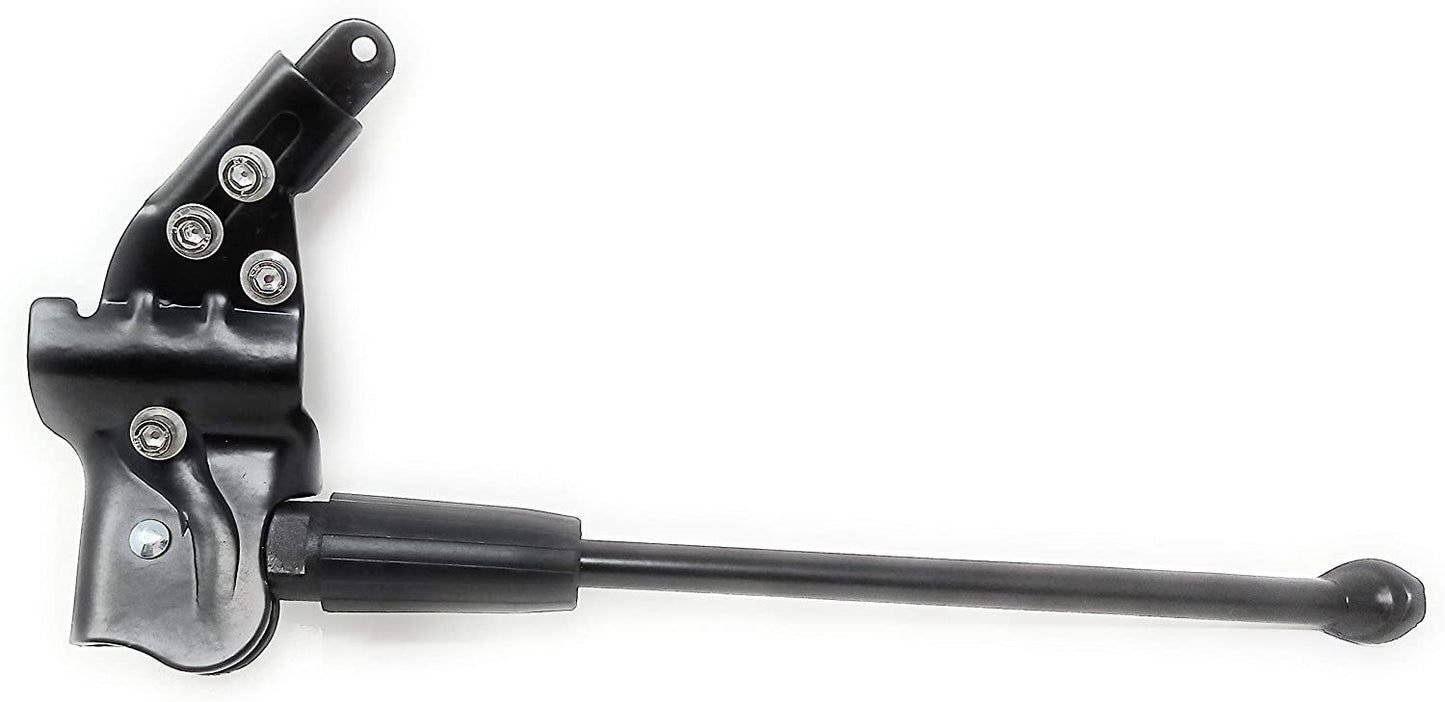 SYSTEM-S Hjólastandur Alhliða hliðarstandur 4 cm gatabil fyrir arma, svartur, Uni