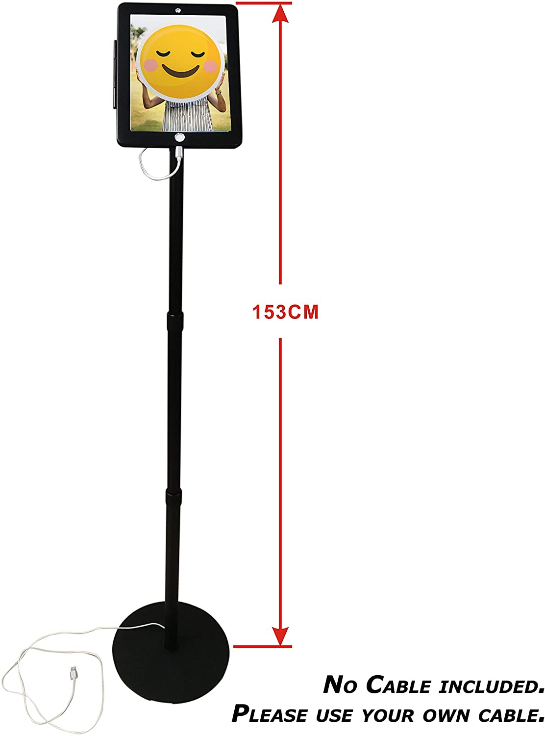 Læsanlegur gólfstandur fyrir spjaldtölvur frá System-S fyrir iPad Mini 1-5