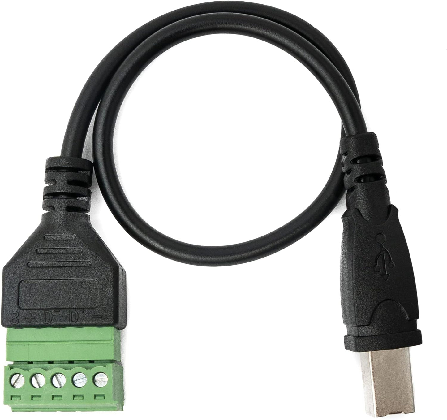 System-S USB 2.0 cable 30cm type B plug to 5-pin PCB connector black