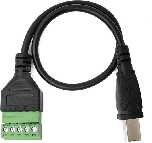 System-S USB 2.0 cable 30cm type B plug to 5-pin PCB connector black