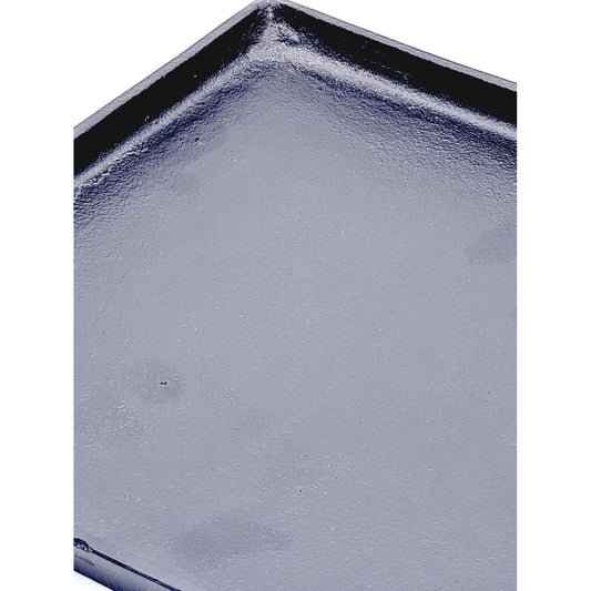 Dekoteller schwarz Dekoschale Metall Teller Schale Alu Deko 25x25 cm