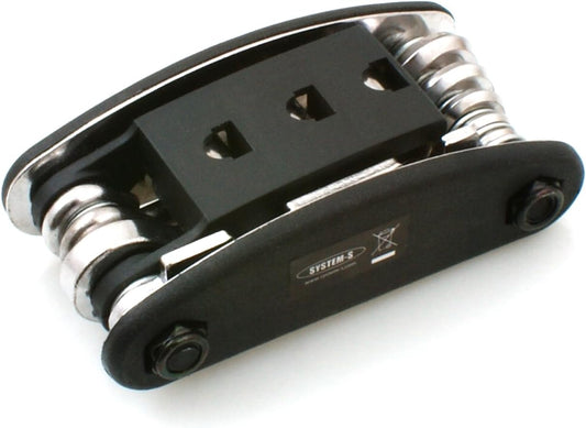 System-S 15 in 1 Multitool Repair Kit Tool Kit Hexagon Wrench Pin Wrench Hex Wrench Spoke Wrench Phillips and Slotted Screwdriver