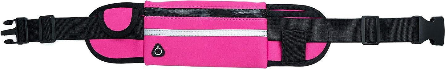 SYSTEM-S Tasche Gürteltasche Bauchtasche mit Flaschenhalter in Pink