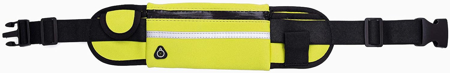 SYSTEM-S Tasche Gürteltasche Bauchtasche mit Flaschenhalter in Neon Gelb